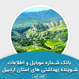 بانک اطلاعات شوینده بهداشتی های استان اردبیل