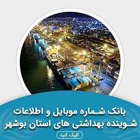بانک اطلاعات شوینده بهداشتی های استان بوشهر